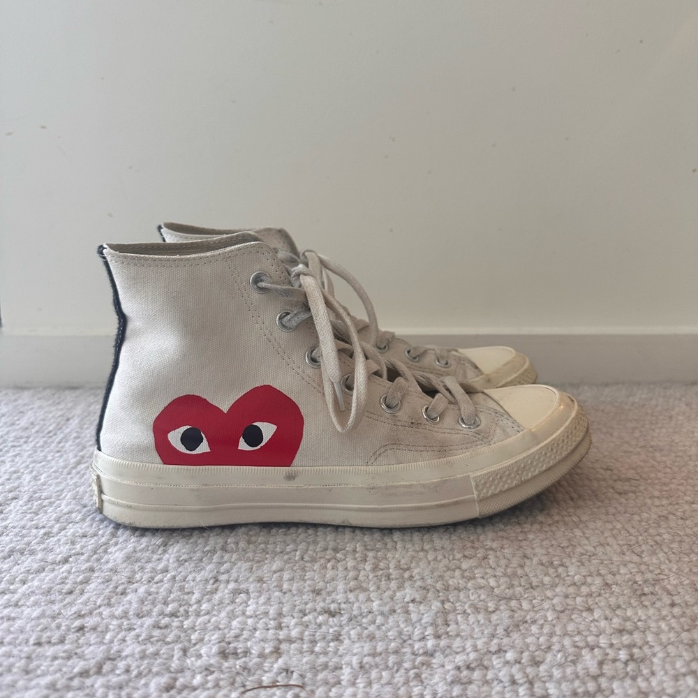 CONVERSE X COMME DES GARCONS PLAY ALL STAR CHUCK '70 HI - WHITE